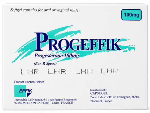 Progeffik Progesterone 100mg Softgel Capsules