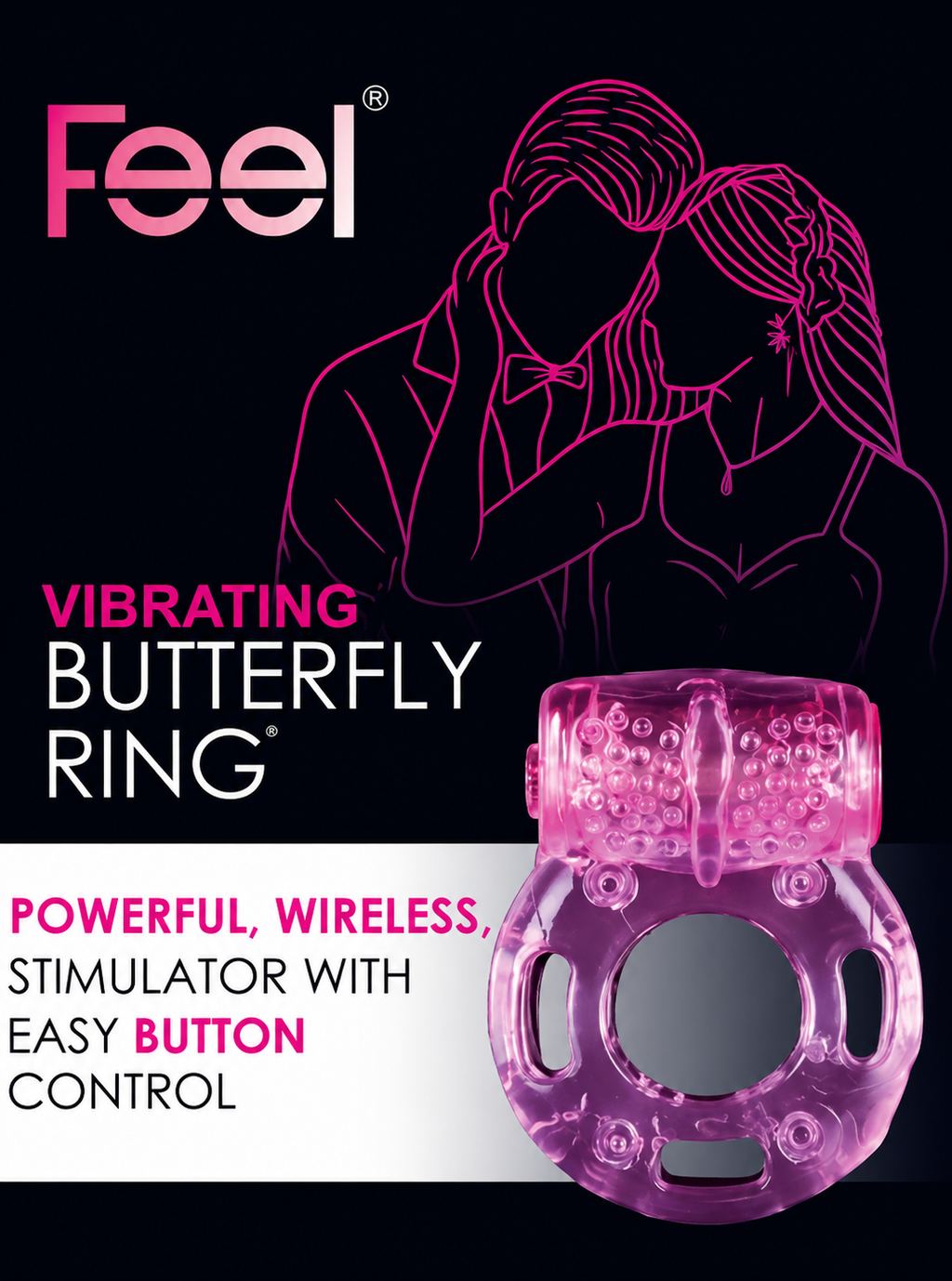 Feel Vibrating Butterfly Ring