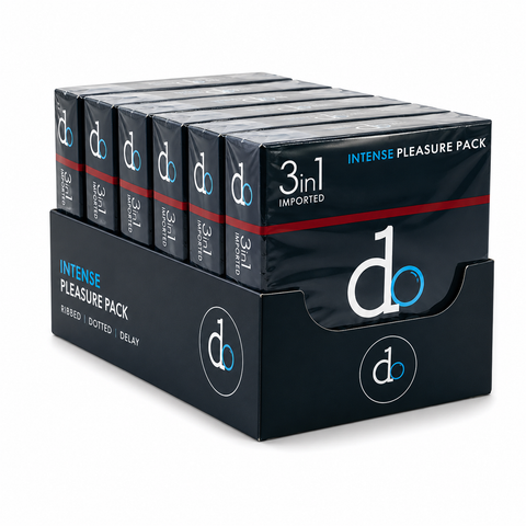 Do 3 in 1 Intense Pleasure Pack Imported Condoms Display Box